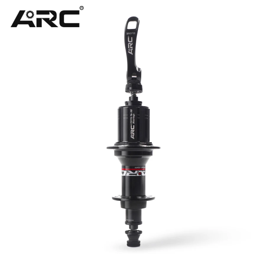 QR 130-10MM Дуговая задняя велосипедная ступица 24H R13 для шоссейной велосипедной ступицы 10 11 скоростей быстросъемные QR шпажки ступицы 130 мм J-HOOK подшипник ступицы части комплекта колес - Цвет: QR 130-10MM