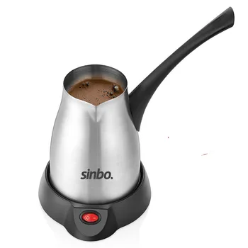 

Sinbo Stainless Steel Coffee Machine Coffee Maker Travel Electrical Coffee Pot Boiled Milk Coffee Kettle 5 Cup/0.4 lt Pot