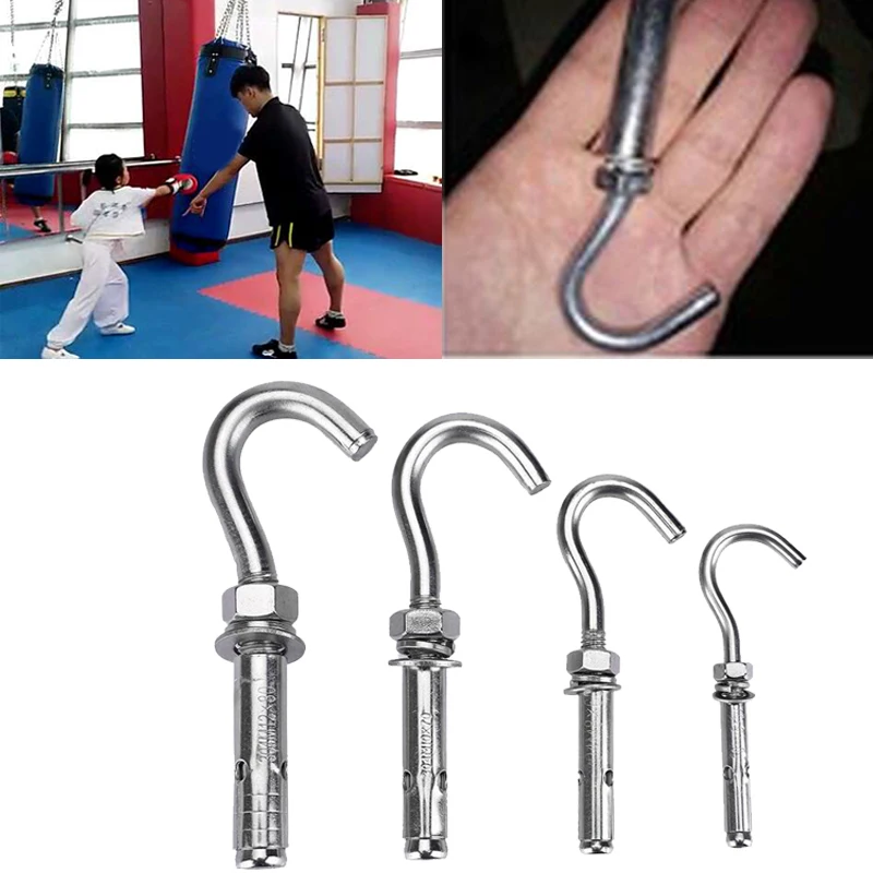 Stainless Steel Expansion Hook Sandbag Hook Four Patterns Silver Durable