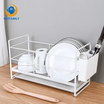 

Kitchen Dishware Chopsticks Plate Organizer Cutlery Cup Sink Storage Shelf Draining Tableware Tray Plate Utensils Home Holder