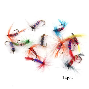 

Soft Artificial Lure False Insect Shape Feather Fishing Bait Worm Fishing Wobblers Bass Carp Swim Baits