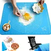 Silicone Kitchen Kneading Dough Mat Cookie Cake Baking Tools Thick Non-stick Rolling Mat Pastry Accessories Baking Sheet Pads ► Photo 2/6