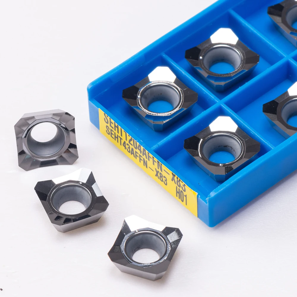 

10 PCS CNC Lathe Cutting SEHT1204 AFFN-X83 H01 High Quality Carbide Blade Milling SEHT 1204 Turning Tool