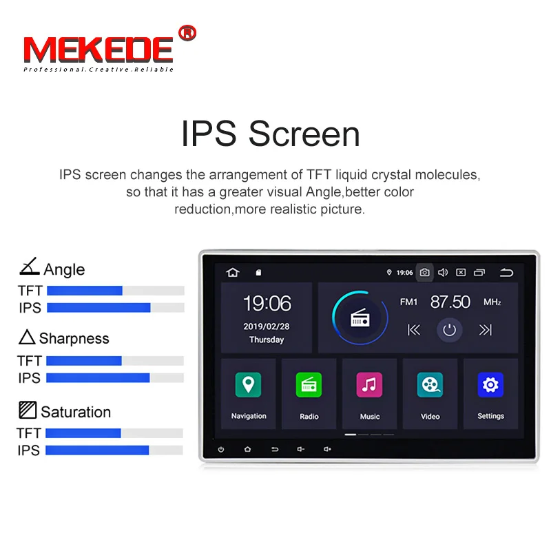 Sale MEKEDE Android 9.0 4+64G  IPS DSP car dvd player for golf 4 golf 5 6 SEAT touran passat B6  caddy transporter t5 polo tiguan 4