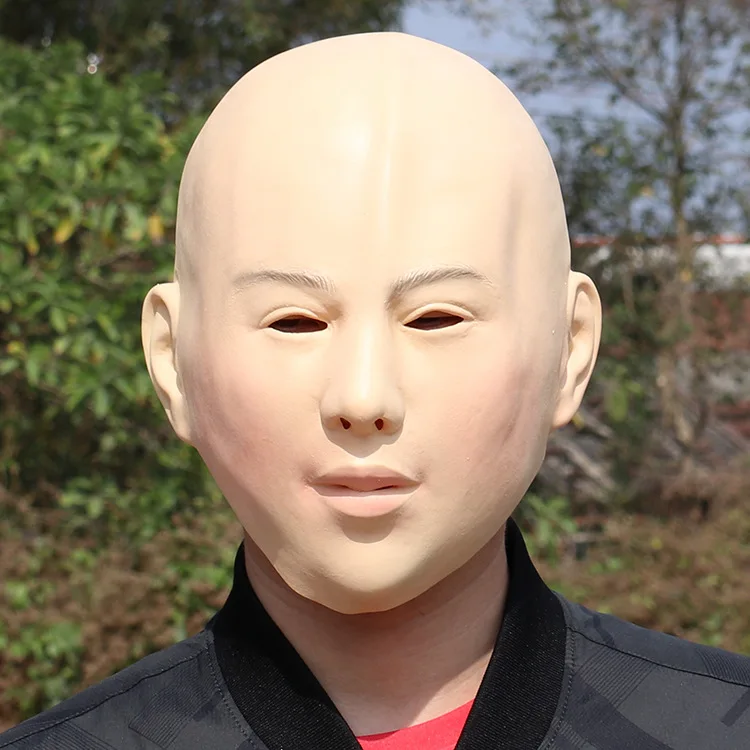 Bald Beauty Mask Halloween DIY Fancy Dress Costume Masquerade Party Prop Full Face Man Women Latex | Тематическая одежда и