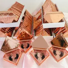 1 пара упаковочных коробок для ресниц Поддельные 3d норковые ресницы Коробки искусственный фарет полоса Алмазная Магнитная коробка для ухода за ресницами без ресниц