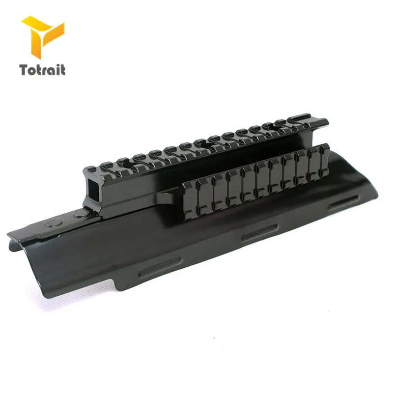 Totrait AK 74 Rail Side Front Top Scope Flashlight Laser Dot Sight Mount Receiver Weaver Army Outdoor Hunting Shooting Guide Sco