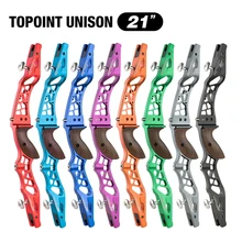 

Topoint Archery 21Inch Plastic Grip UNISON Competition Takedown Recurve Bow Riser CNC Aluminum Riser For Recurve Bow ILF