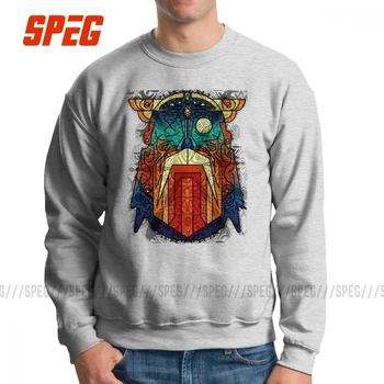 

Geometric Modern Odin Viking Valhalla Men's Pullover 100% Organic Cotton Cool Sweatshirts Crew Neck Clothing Printed Hoodie
