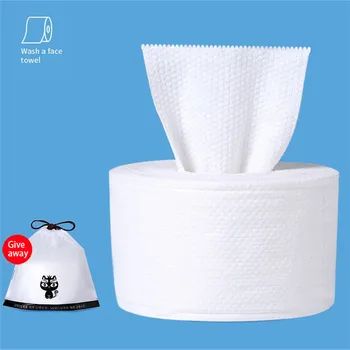 

Disposable Face Towel Non-Woven Facial Tissue Makeup Wipes Cotton Pads Facial Cleansing Makeup Remover Roll Paper Tissue