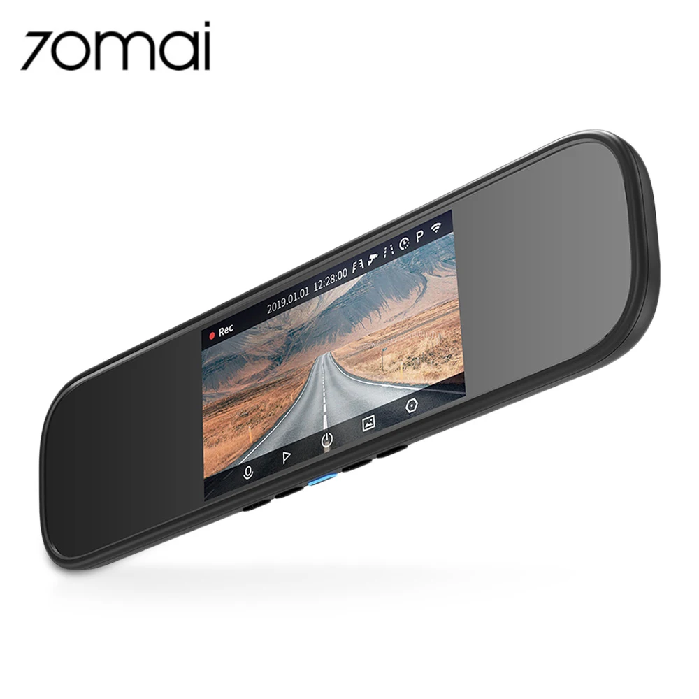 Xiaomi 70mai D04 DVR 5-дюймовый ips Экран Ночное видение g-датчика монитор для парковки Широкий формат Wifi смарт-английский вождение автомобиля Регистраторы