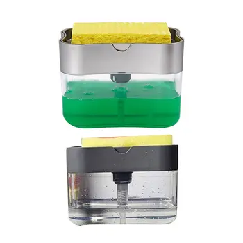 

Kitchen sponge bracket press soap liquid box Soap dispenser Manual kitchen press For Family School Office