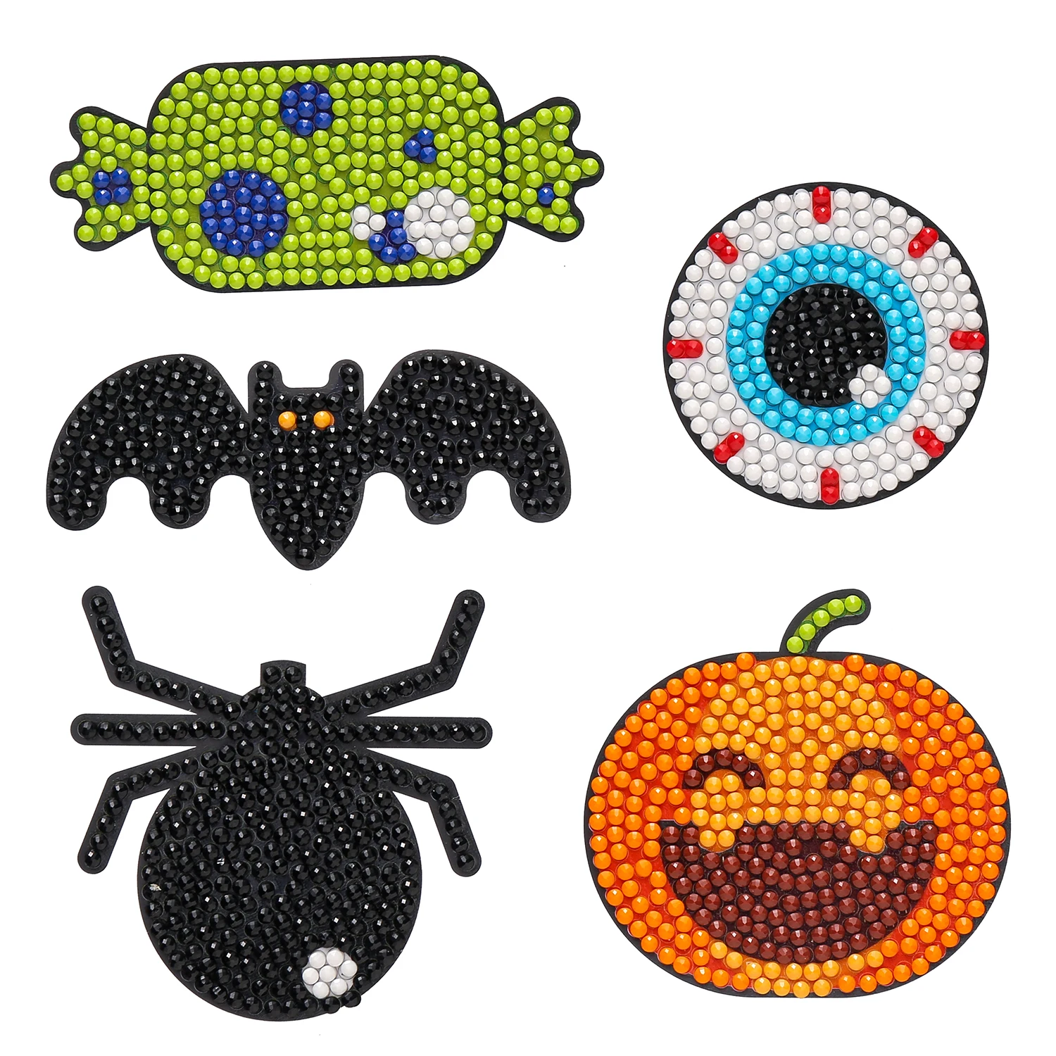 

5D Diamond Painting Kits Halloween, Diamond Painting Stickers Kids Adults Arts Crafts DIY Paint By Numbers Kits Handmade Sticker