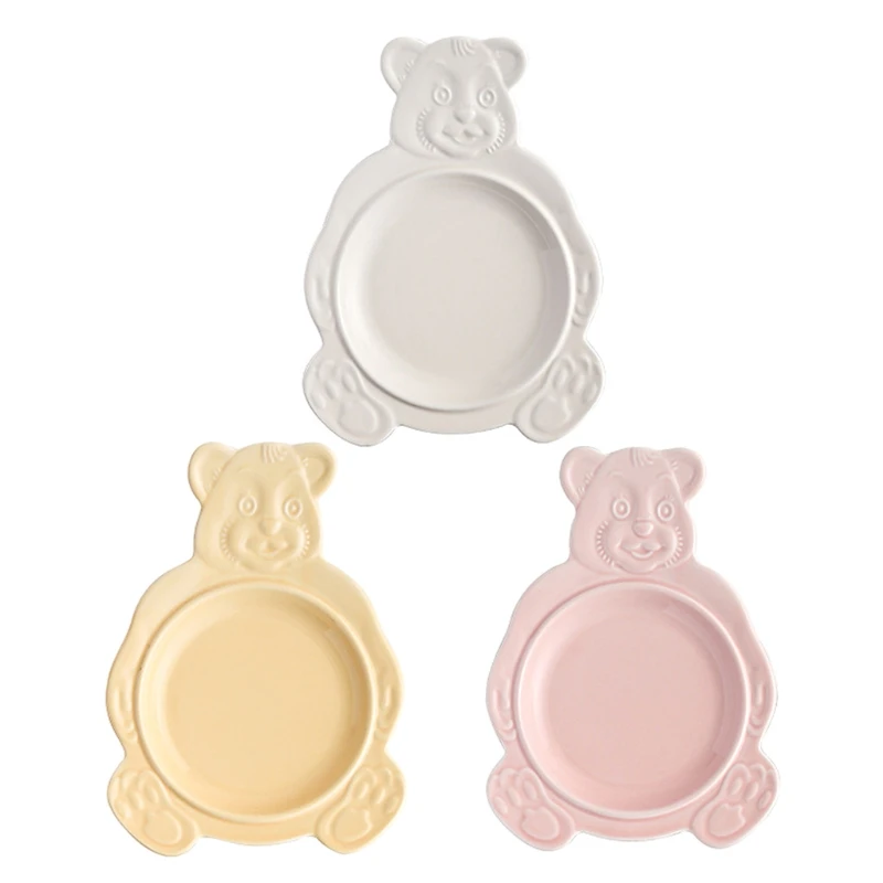 Cute Cartoon Bear Dessert Bowl Girl's Heart Salad Plate Oatmeal Baking Kitchen Tools Home Decoration | Дом и сад