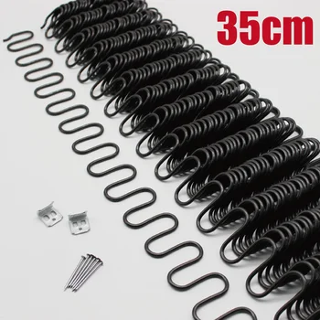 

10pcs 35cm zig zag springs for sofa repair,with 20 clips and 60 nails