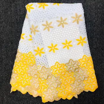 

5yards voile suisses africain coton 2020 high quality lace dubai fabric swiss voile lace in swizerland nigerian lace fabric