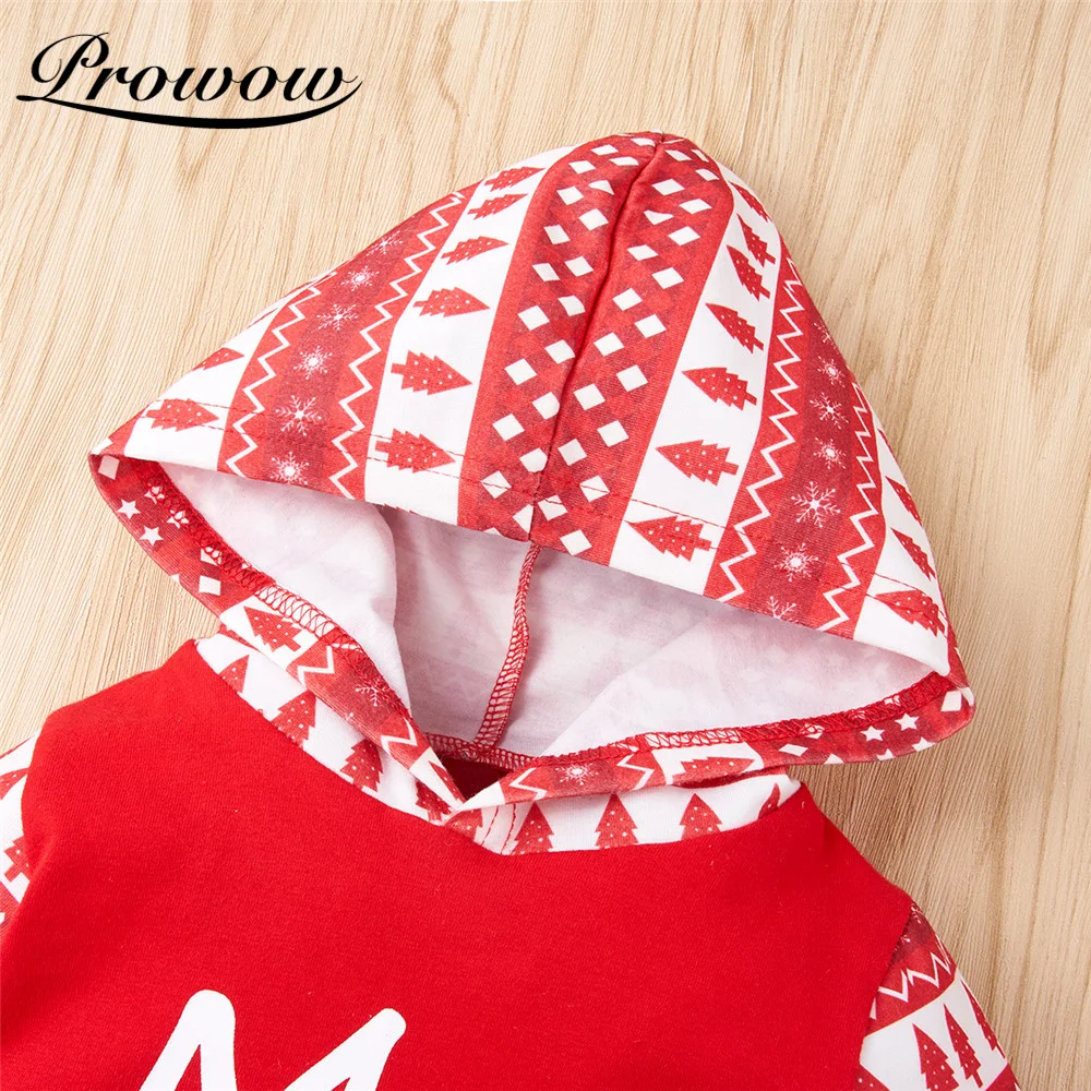 Prowow My First Christmas Clothes For Baby Girls Overalls Festival Newborn Jumpsuits Patchwork Kids Baby Girls Hooded Clothes Baby Bodysuits classic