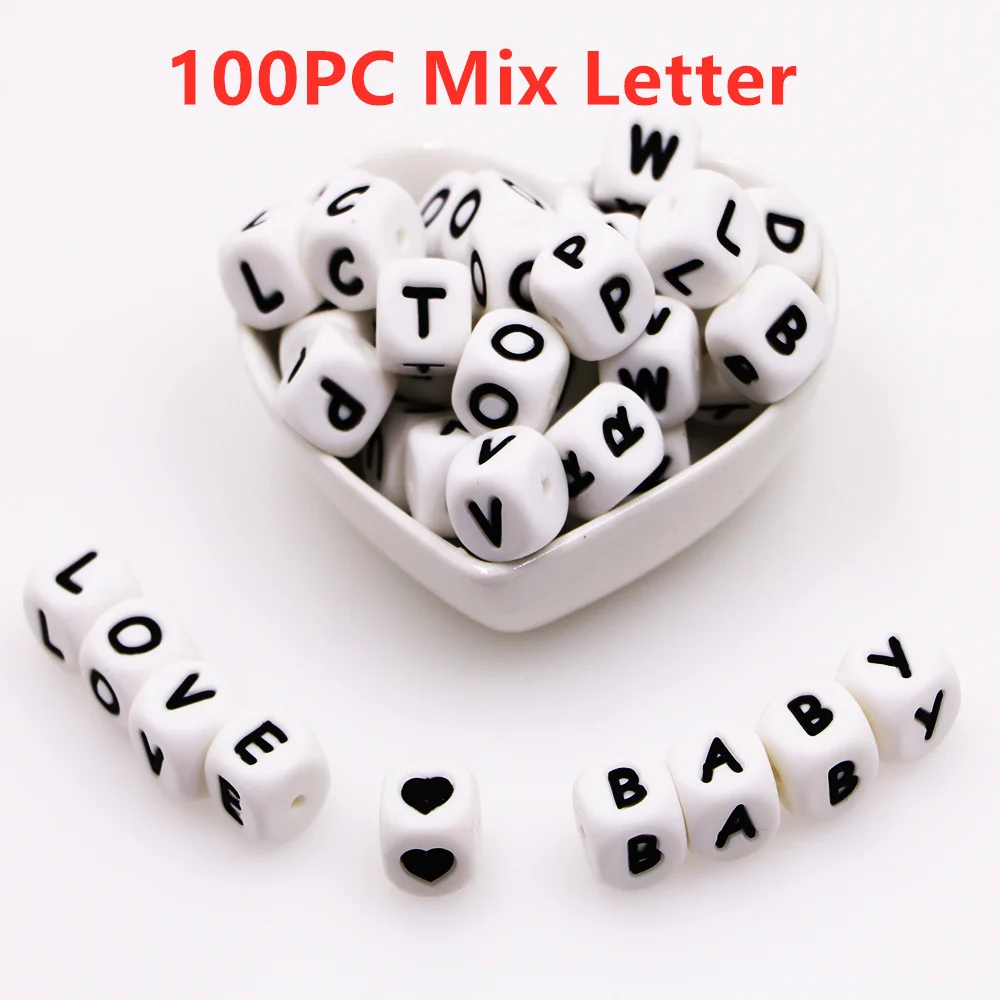 100pcs Mix letter