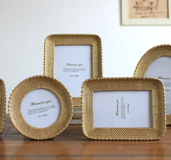 

Simple Back Support Holder Decor For Home Party Photo Frame Modern Style Round Resin Picture Frame Wedding Birthday Gift LF985