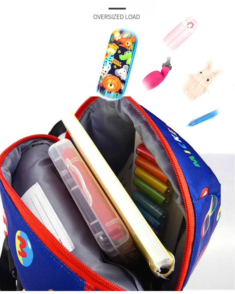 Дисней детский тканевый канат анти-потеря сумка Детский дорожный рюкзак Детская школьная сумка