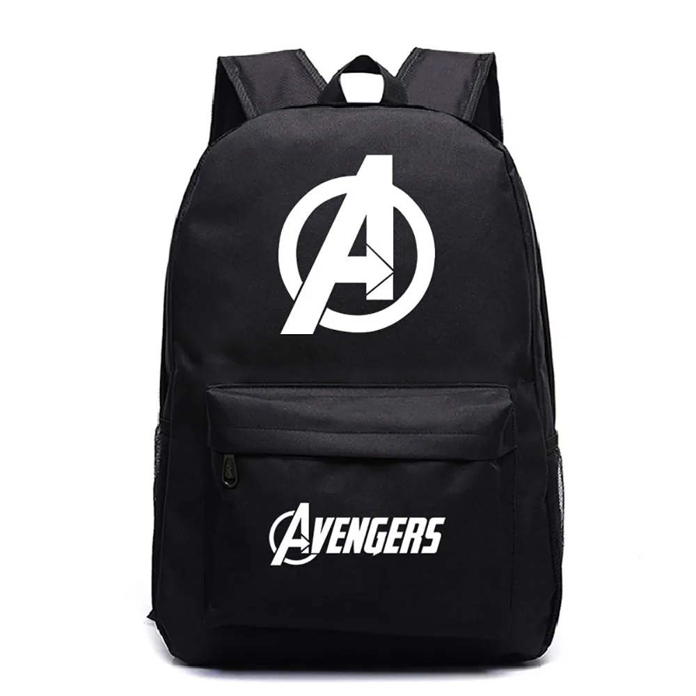 2021 New Disney Schoolbag Avengers Hero Backpack Black Cute Cartoon Breathable Wearable Student Schoolbag