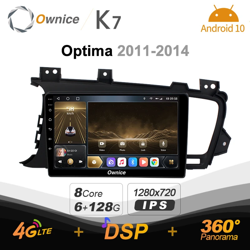 Ownice K7 6G + 128G Android 10 0 автомобиль радио для KIA Оптима K5 2011-2014 GPS 2din 4 аппарат не привязан