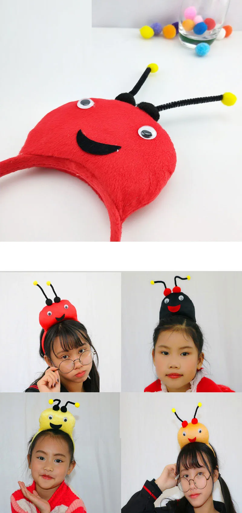 Children Kids Boy Girl 3D Bee Headband Animal Cosplay Costume Head Wear Birthday Party Decor Halloween Carnival Christmas Children Kids Boy Girl 3D Bee Headband Animal Cosplay Costume Head Wear Birthday Party Decor Halloween Carnival Christmas