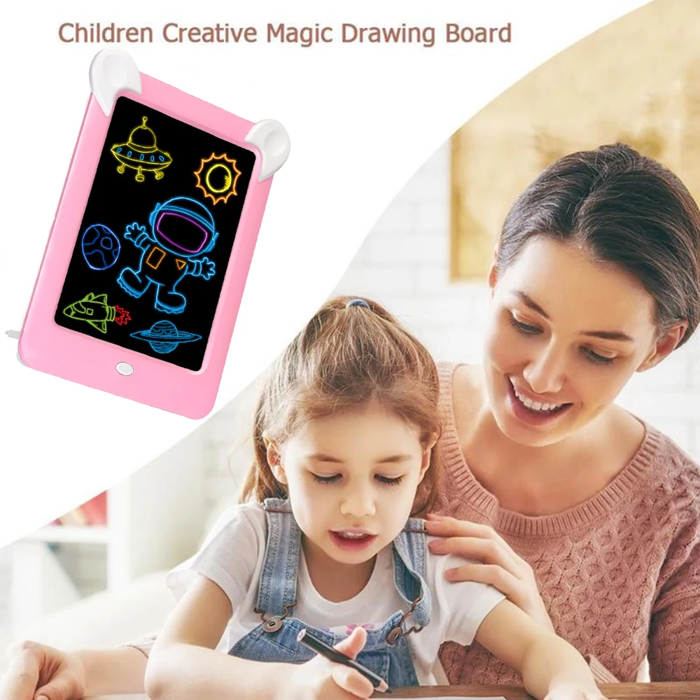 Игрушки для рисования Sketchpad создание искусства, светящаяся 3D волшебная доска для детей, доска для письма, подарок, отклик, креативная игрушка, образование