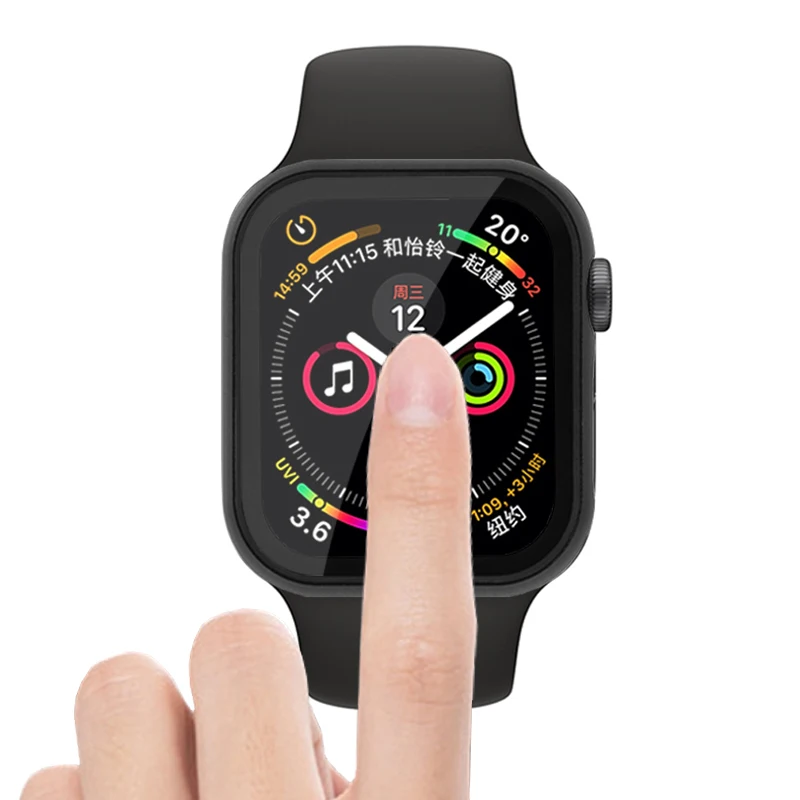 Смотреть фильм и защитный чехол для apple watch 42mm 38 мм apple watch 4 5 44 мм 40 мм крышки наручных часов iwatch серии 5/4/3/2/1 HD Прозрачная ультра-тонкая