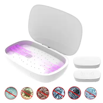 

Portable Usb UVC Disinfection Box Mobile Phone Led Germicidal Aromatherapy Lamp Wireless Charging Mobile Power Bank