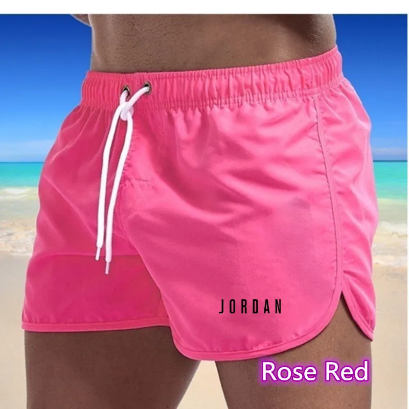 Pantalones cortos nuevos para hombre, Shorts informales de playa, cintura elástica, a la moda, gran oferta, 2021