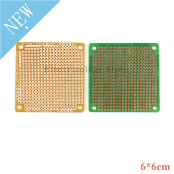 

5pcs 6*6cm Circuit Board DIY Prototype Paper PCB Universal Circuit Board Solderless Breadboard Bakelite Plate 6x6cm 6*6 6X6 CM