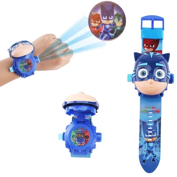 

PJ Masks Toys 3D Projection Watch Set Clock Action Figure PJ Mask Birthday Anime Figure MasksToys Foe Children's Gifts 2S02