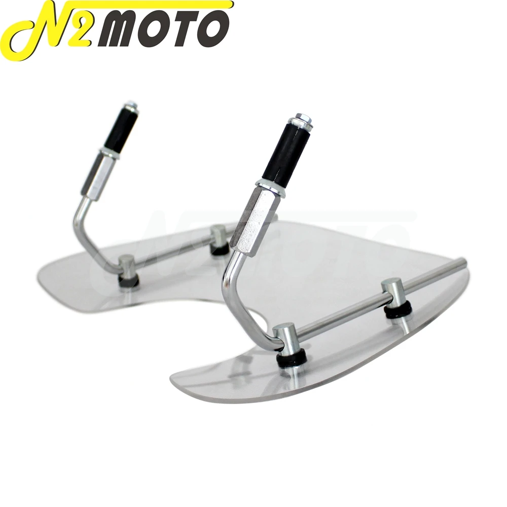 Motorcycle Windshields Motorcycle Body & Frame Airflow Adjustable Clear Windscreen BoltOn