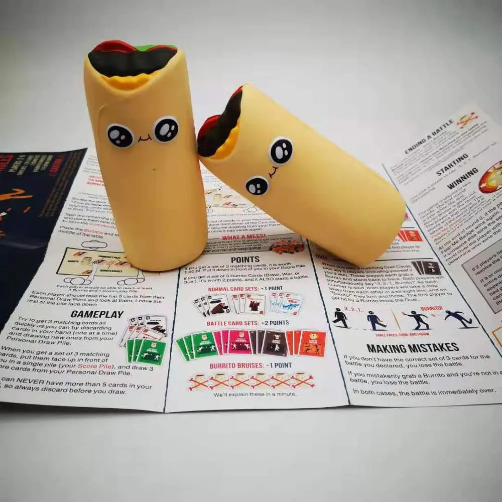 Бросок Burrito Dodgeball метание карточная игра настольные игры для семьи домашние вечерние карты Paly