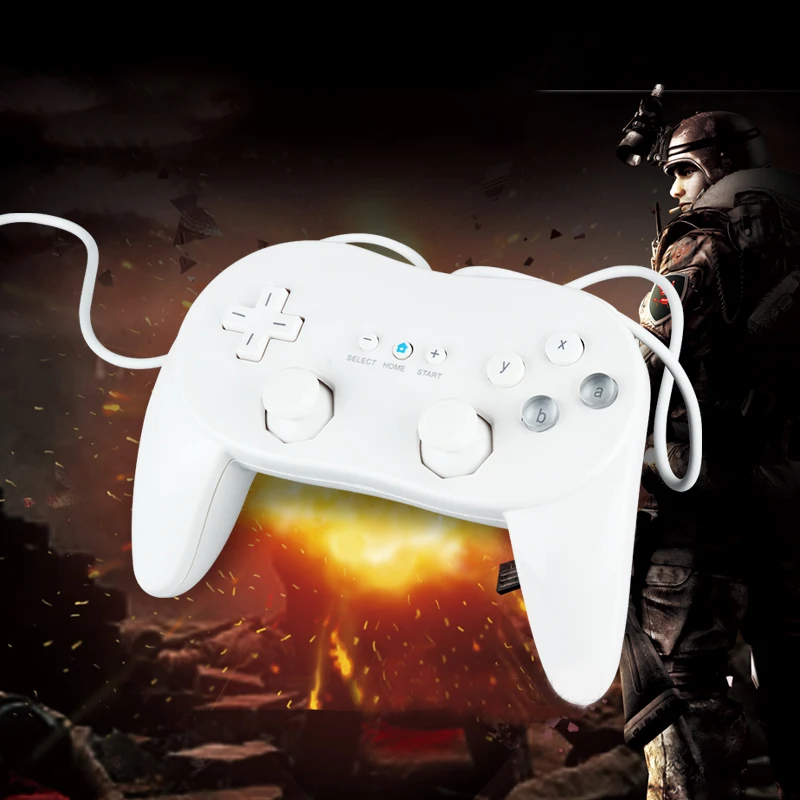 Новый профессиональный Классический игровой контроллер Джойстик для Nintendo Wii Remote