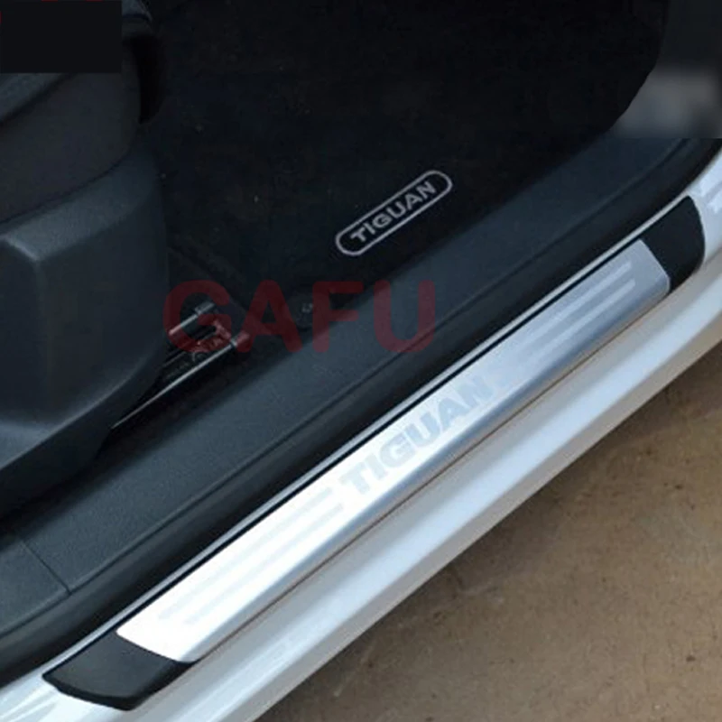Накладки на пороги для Volkswagen VW Tiguan 2010 2012 2014 2015 2016 защитные накладки автомобильные
