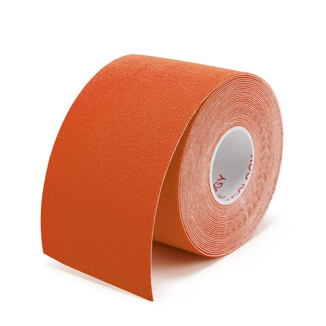 5 Size Kinesiology Tape Muscle Bandage Sports Cotton Elastic Adhesive Strain Injury Tape Knee Muscle Pain Relief Stickers Orange