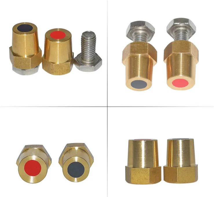 2pcs positive negative M10 M6 M8 internal thread brass battery stud connector copper column car modified with screw |
