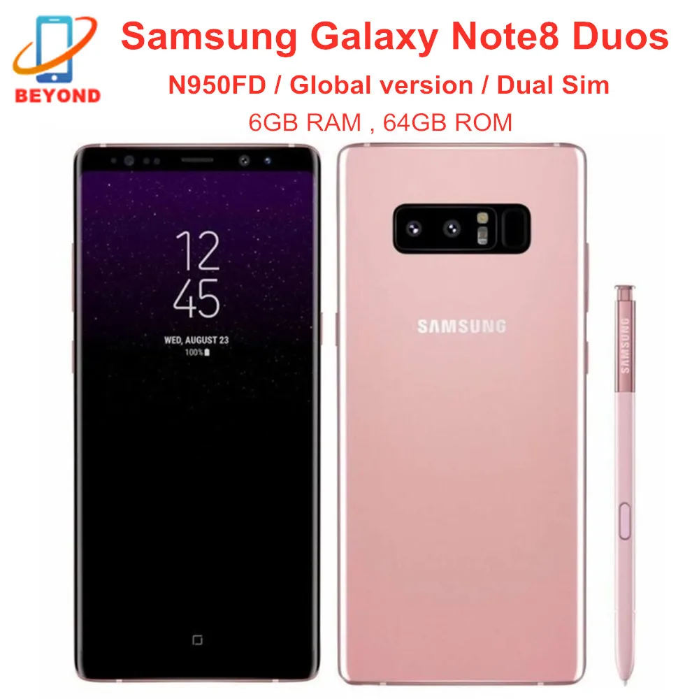 Смартфон Samsung Galaxy Note 8 N950FD две SIM-карты восемь ядер 6 3-дюймовый экран двойная камера