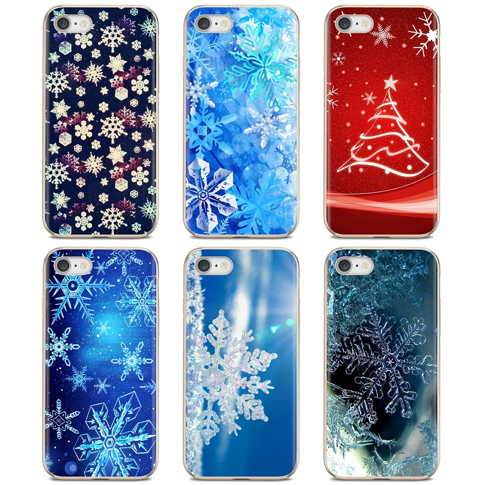 For Xiaomi Mi A1 A2 A3 5X 6X 8 9 9t Lite SE Pro Max Mix 1 2 3 2S new year snowflake Brand Christmas Cheap Silicone Phone Case | Мобильные