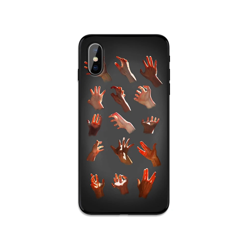 Hand shape light shadow Phone Case for Huawei p20 p30 lite Pro P smart Plus mate 10 Y9 2019 Cover For Honor 8x Coque funda | Мобильные