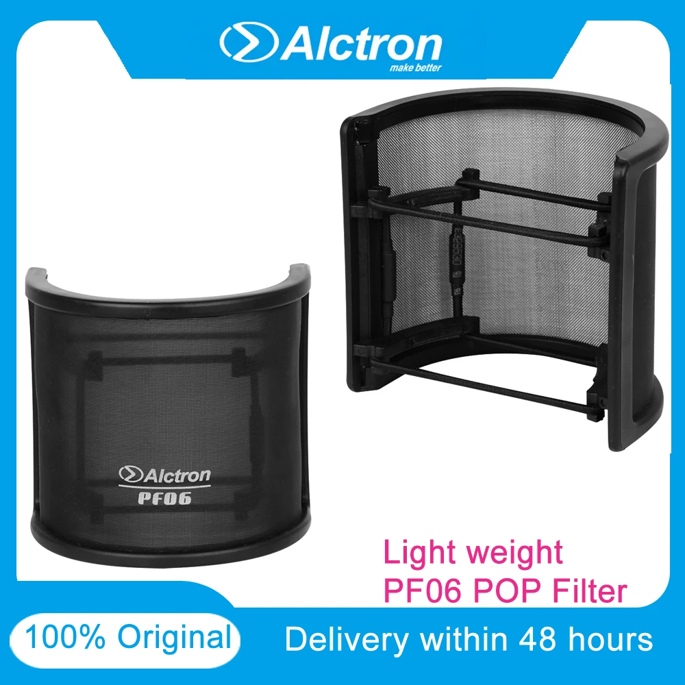 

Original Alctron PF06 Microphone ABS Plastic Pop Filter Lightweight Pop Shield Pop Screen Stable Structure Sturdy Mic Screen