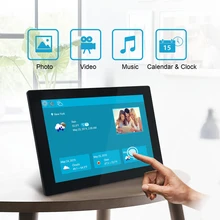 10,1 дюймов музыка Vedio Wi-Fi Цифровая фоторамка фото путешествия высокое разрешение широкий угол Авто поворот дистанционное управление легко наносится