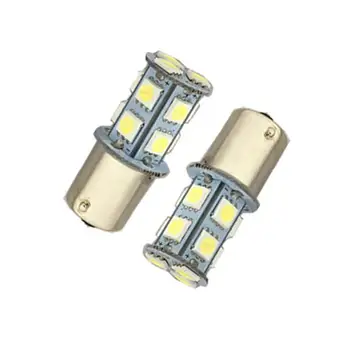 

2Pcs/set White LED S25 1156 13 SMD 5050 Light Tail Brake Turn Signal Cab Light Bulb for Freightliner Cascadia Car Interior