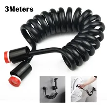 3 Meters Bidet Flexible Shower Spring Hose For Water Plumbing Shower Hose Retractable Spring Shower Hose Bathroom Accessories