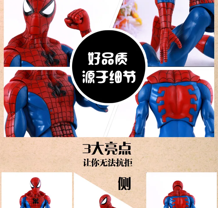 Very Fun Large Size Mobile Spider-Man Garage Kit Movable Joint Variety Modeling Cool Garage Kit