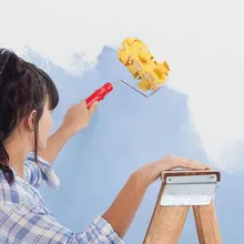 Профессиональный 7 дюймов тиснение кисти рукав ручка ролик настенные Искусственные цветы Декор DIY живопись инструмент