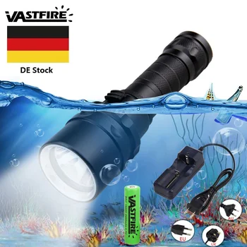 

Underwarter 100m 1000LM XM-L T6 LED Scuba Diving Flashlight Underwater Handheld Lights Torch with 18650 Battery