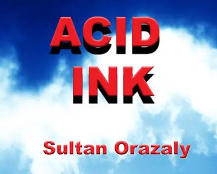 Кислотные чернила от Sultan Orazaly Волшебные трюки
